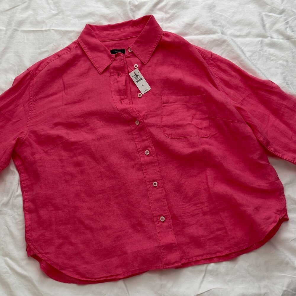 Crop Linen Blouse